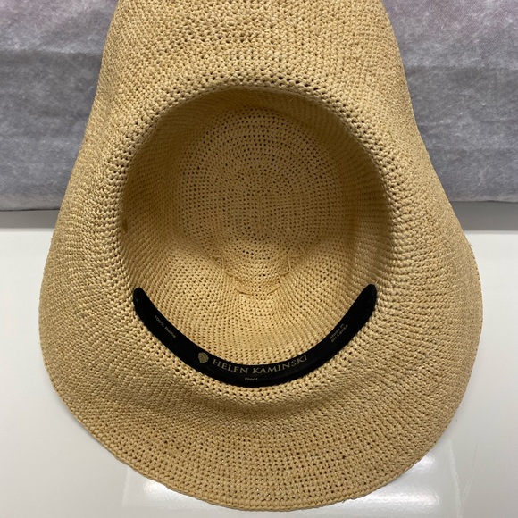 Helen Kaminski 100% Raffia Hat Tan Womens Desmonda Wide Brim Sun Hat Outdoors main image 5